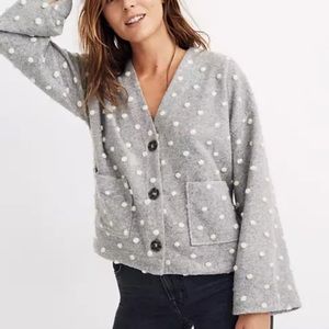 Madewell grey Pom Pom sweater
